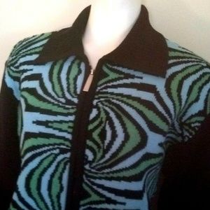 Escada Soft Wool Sweater Jacket M